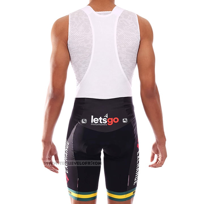 2021 Maillot Cyclisme Bike Exchange Champion Australie Manches Courtes et Cuissard